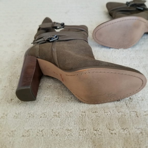 Coach Olive Green Mid Calf Suede Boots (Size 8) - Picture 3 of 6